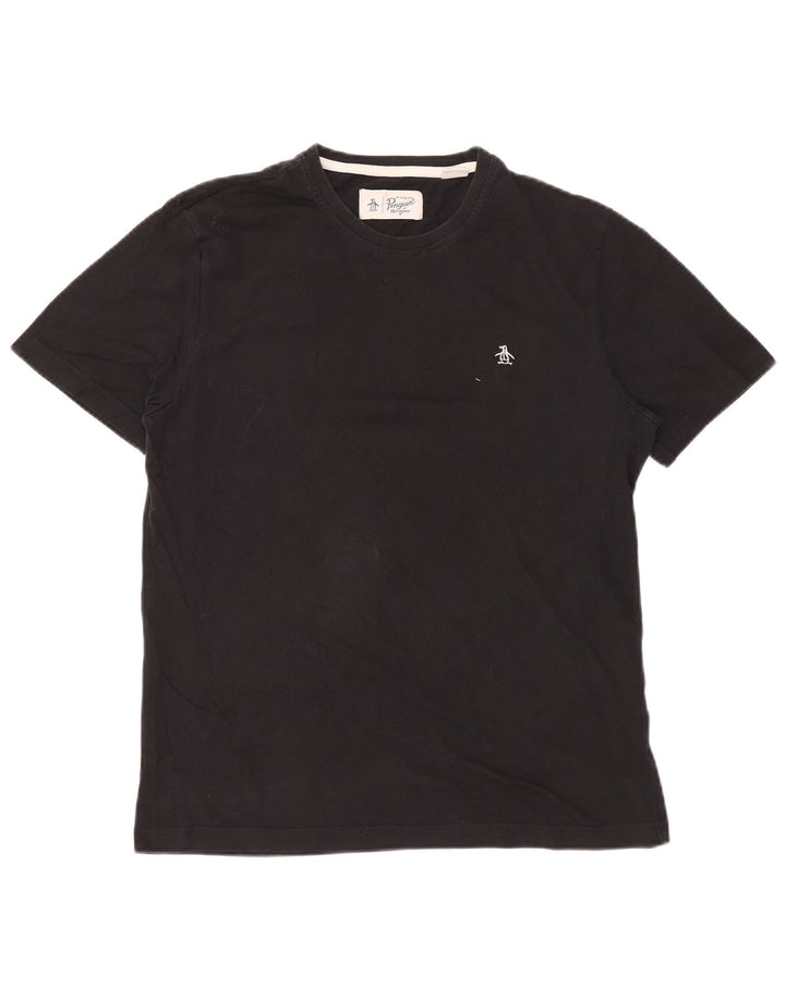 Ανδρικό T-Shirt PENGUIN Top μεγάλο μαύρο βαμβακερό