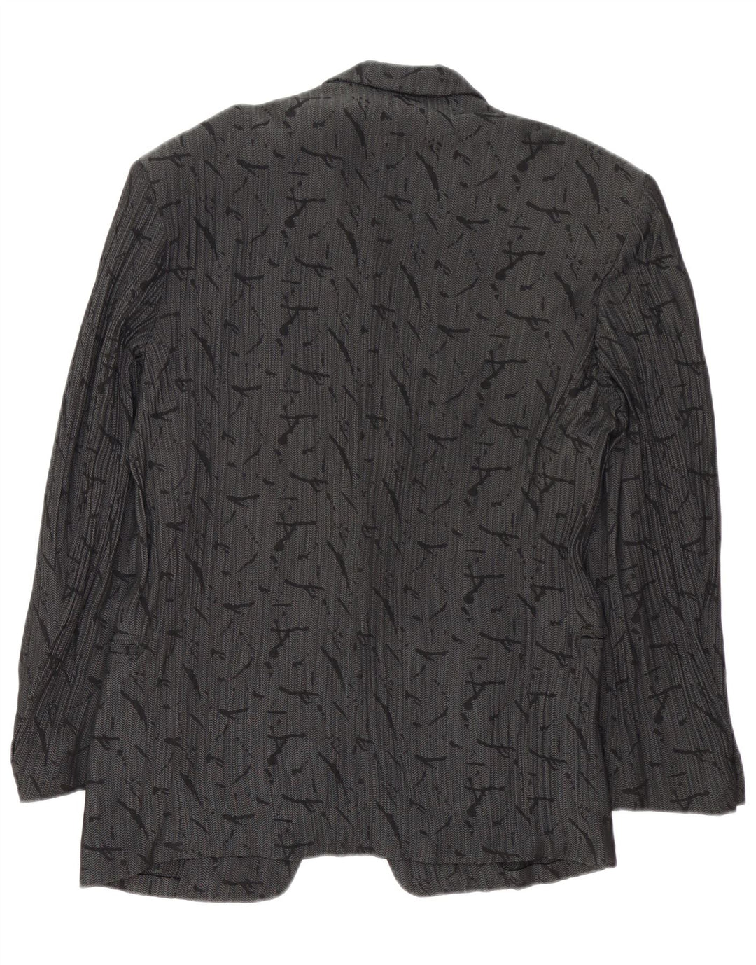 Dei Filzi Ανδρικό Abstract Pattern 1 Button Jacket IT 46 Small Grey