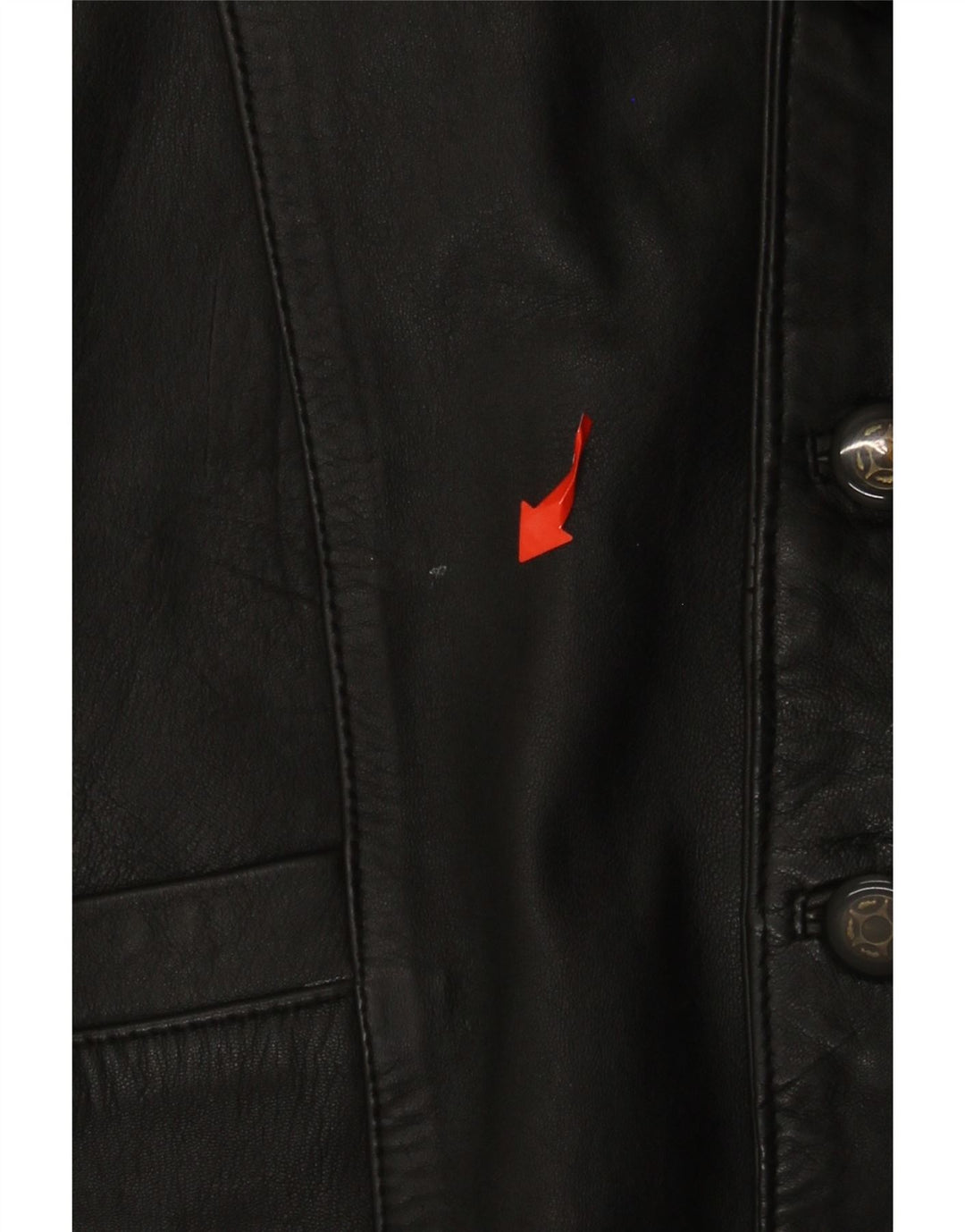 VINTAGE Ανδρικό Δερμάτινο Γιλέκο Μεσαίο Μαύρο