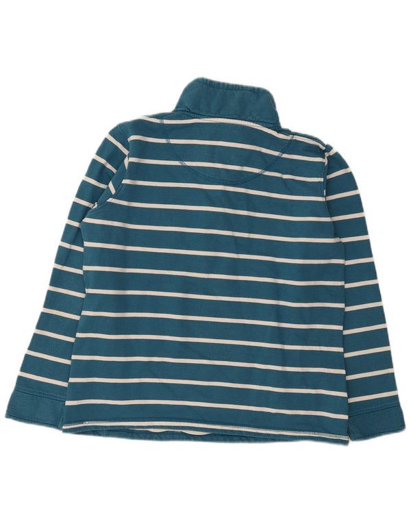 Crew Clothing Γυναικεία φούτερ με φερμουάρ Jumper UK 14 Medium Blue ριγέ