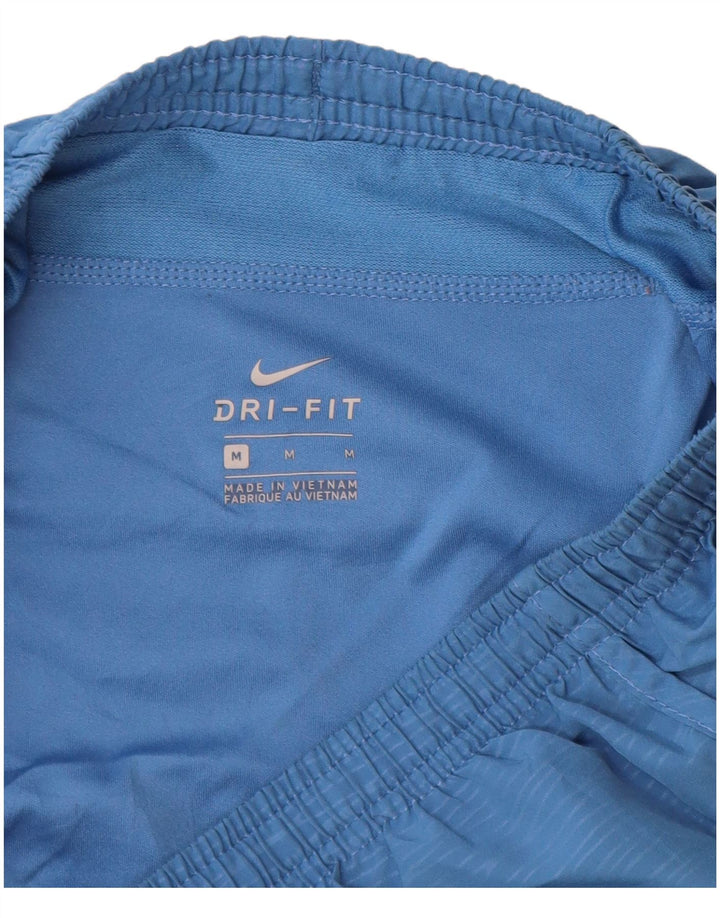 Γυναικείο αθλητικό σορτς Nike Dri Fit UK 12 μεσαίου μπλε πολυεστέρα