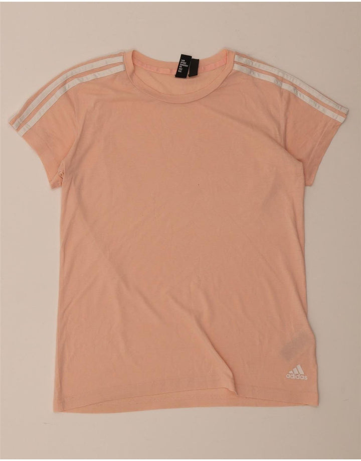Adidas Γυναικείο T-Shirt Top UK 16/18 μεγάλο ροζ πολυεστέρας