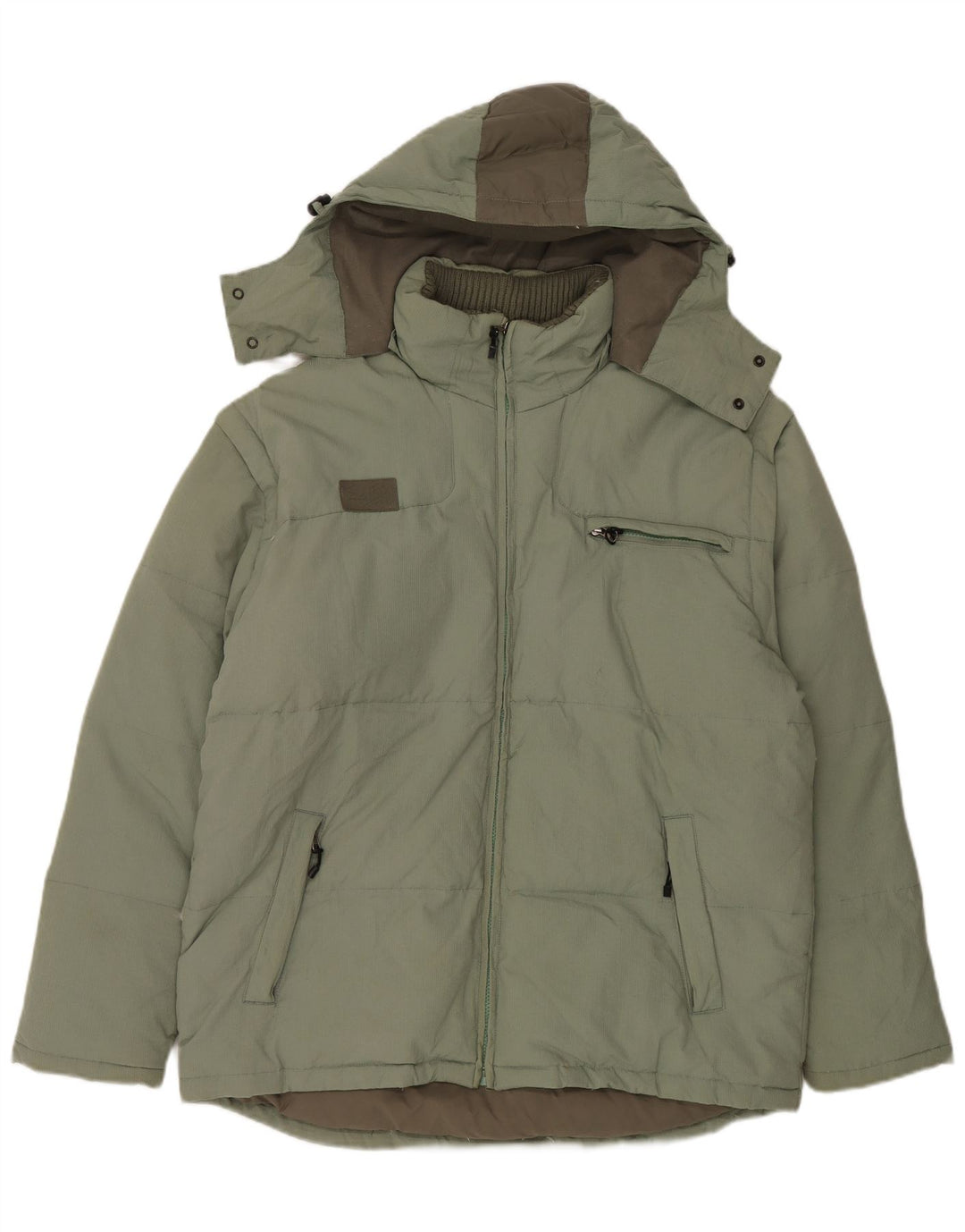 Fila Ανδρικό μπουφάν με κουκούλα UK 40 Large Green Polyamide