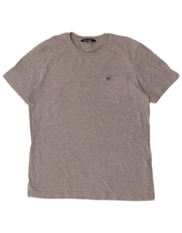 Ανδρικό T-Shirt Crew Clothing Top Μεσαίο γκρι βαμβακερό