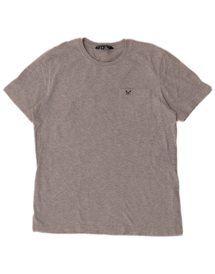 Ανδρικό T-Shirt Crew Clothing Top Μεσαίο γκρι βαμβακερό