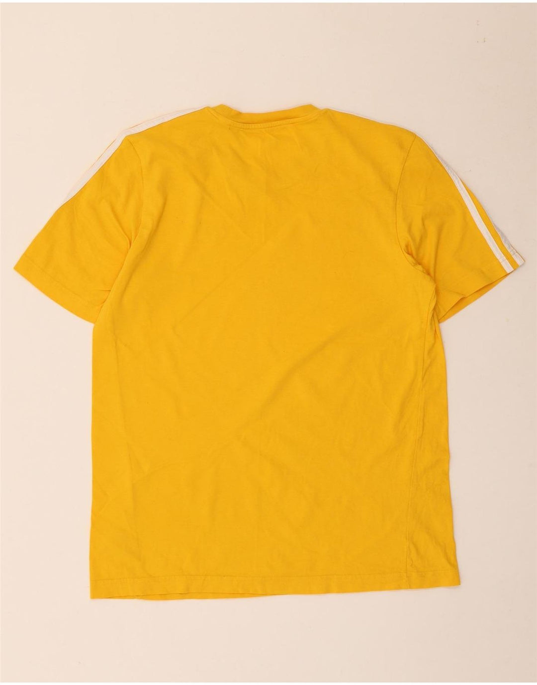 Ανδρικό T-Shirt Adidas Τοπ μεσαίο κίτρινο βαμβακερό