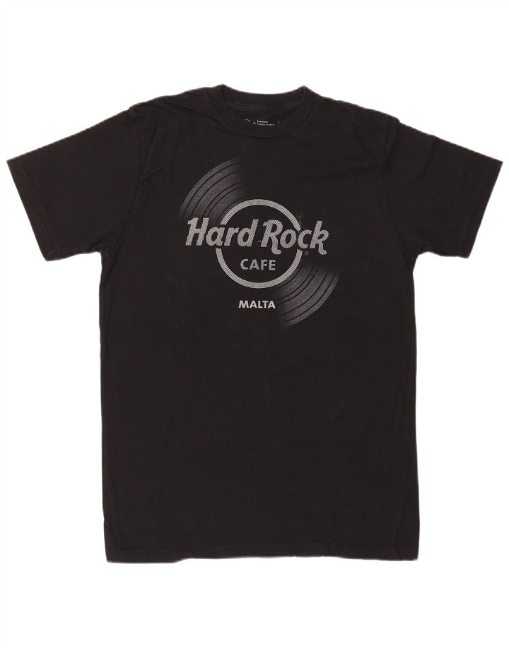 Hard Rock Cafe Ανδρικό T-Shirt γραφικό Malta Top Medium μαύρο βαμβακερό