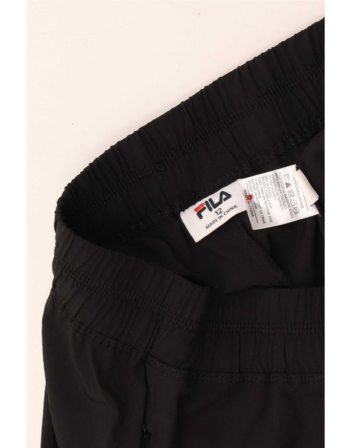 Fila Γυναικεία αθλητική φόρμα Παντελόνι Joggers UK 12 Medium Black Polyester