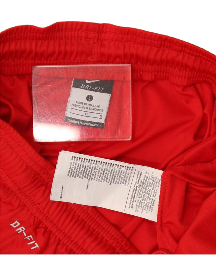 Ανδρικό αθλητικό σορτς Nike Dri Fit με μεγάλο κόκκινο πολυεστέρα