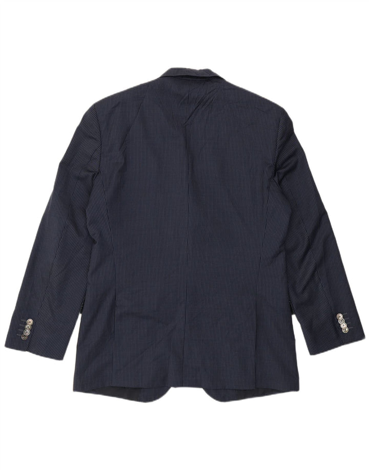 Hugo Boss Ανδρικό σακάκι μπλέιζερ με 2 κουμπιά EU 50 Large Navy Blue Pinstripe