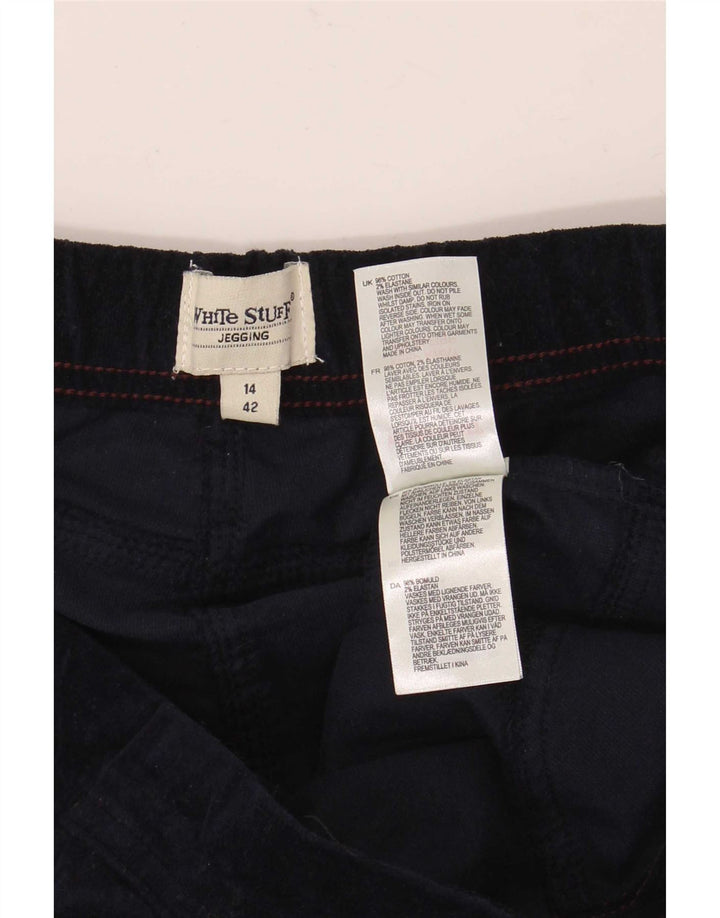 Γυναικείο βελούδινο κολάν White Stuff UK 14 Large Navy Blue από βαμβάκι