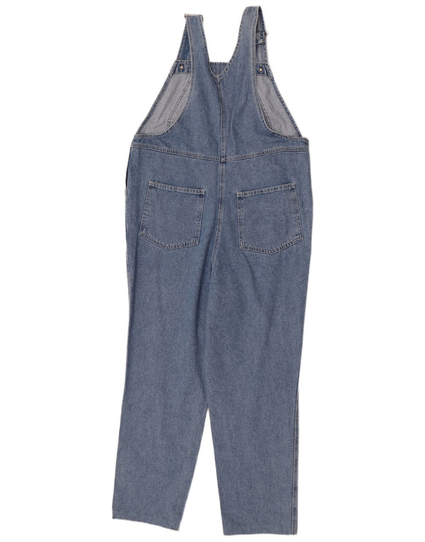 Vintage Γυναικείο Τζιν Dungarees W36 L28 Μπλε φλοράλ βαμβακερό