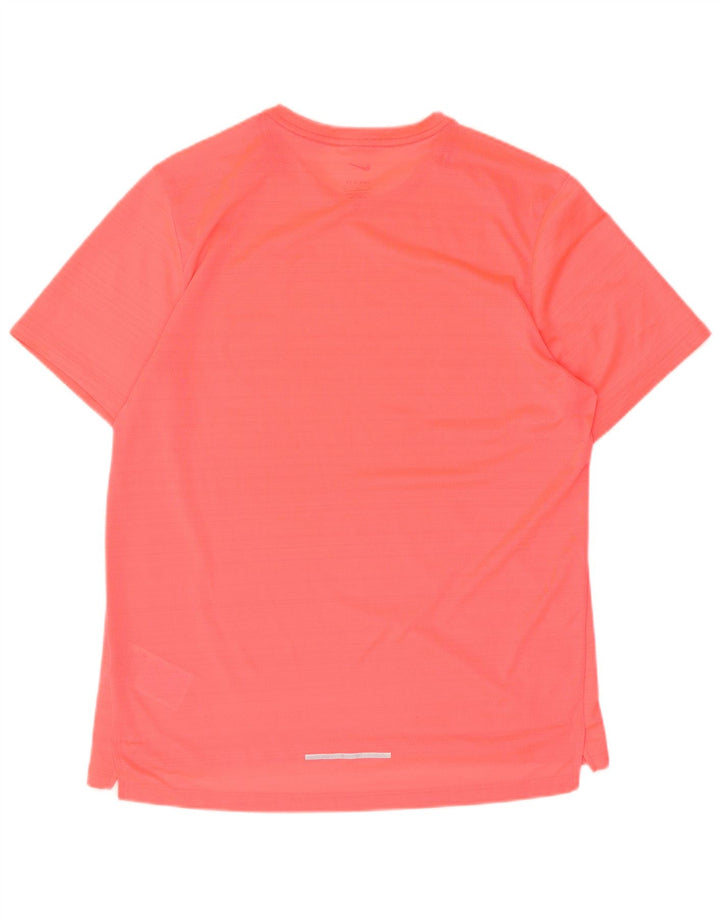 Ανδρικό T-Shirt Nike Dri Fit Τοπ μεσαίου ροζ πολυεστέρα