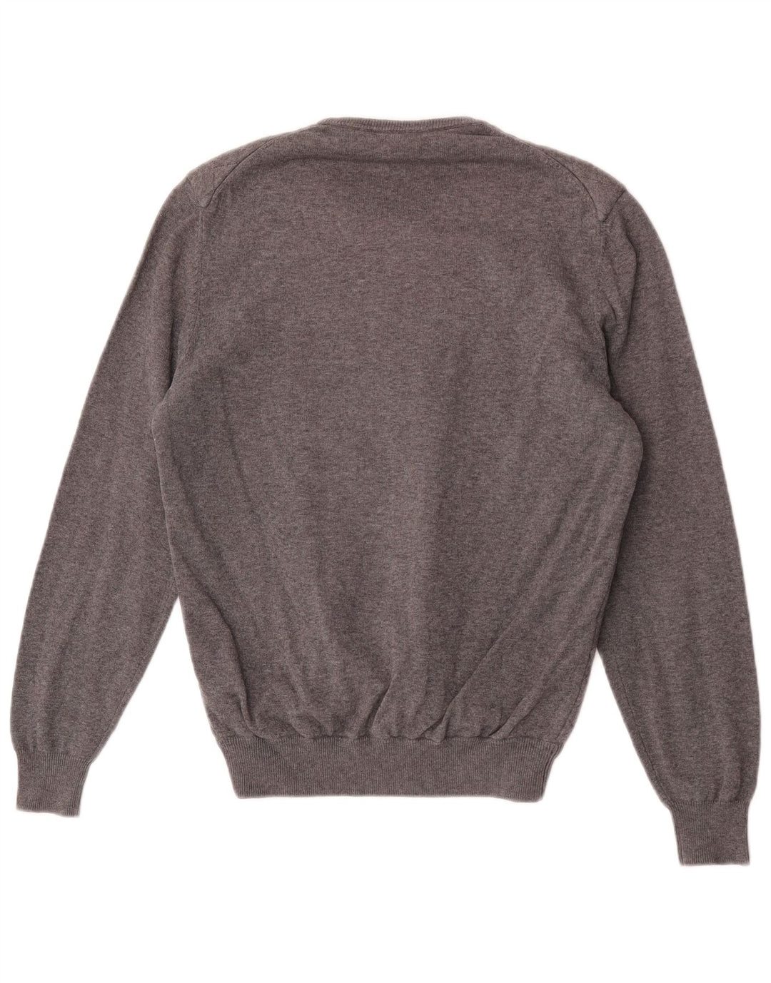Massimo Dutti Γυναικείο πουλόβερ με λαιμόκοψη UK 14 μεσαίου γκρι πολυεστέρα