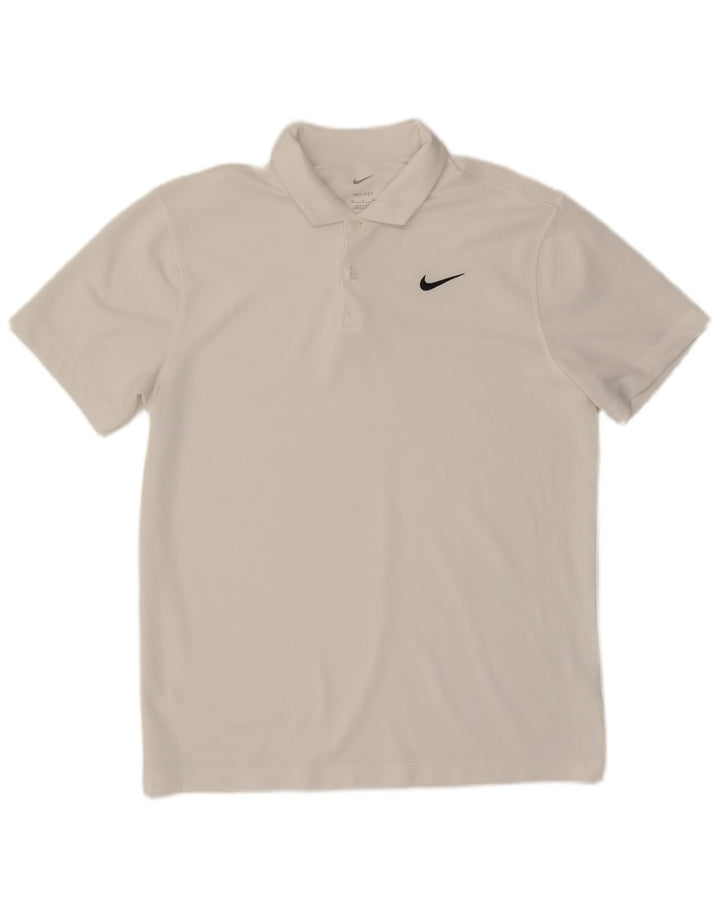 Ανδρικό μπλουζάκι Nike Dri Fit Polo σε μεσαίο λευκό