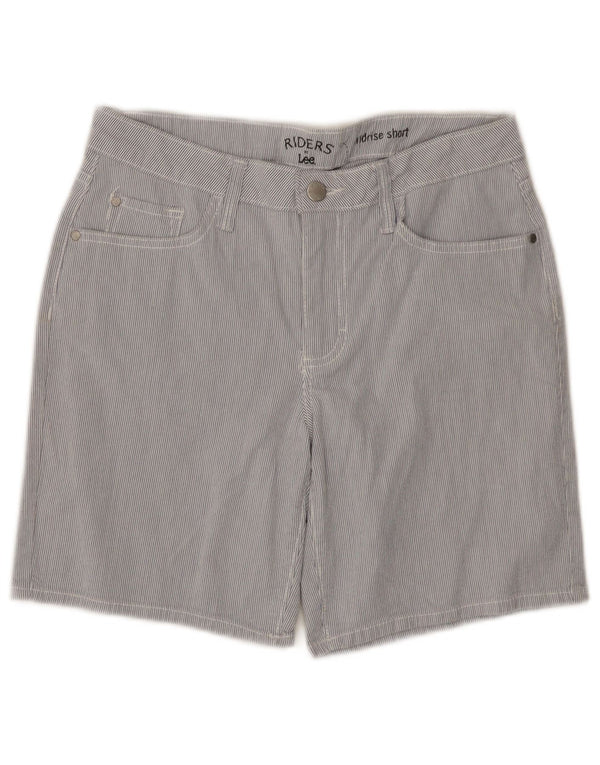 Ψηλόμεσο καθημερινό σορτς Lee Womens Riders W28 με μεσαίο μπλε pinstripe