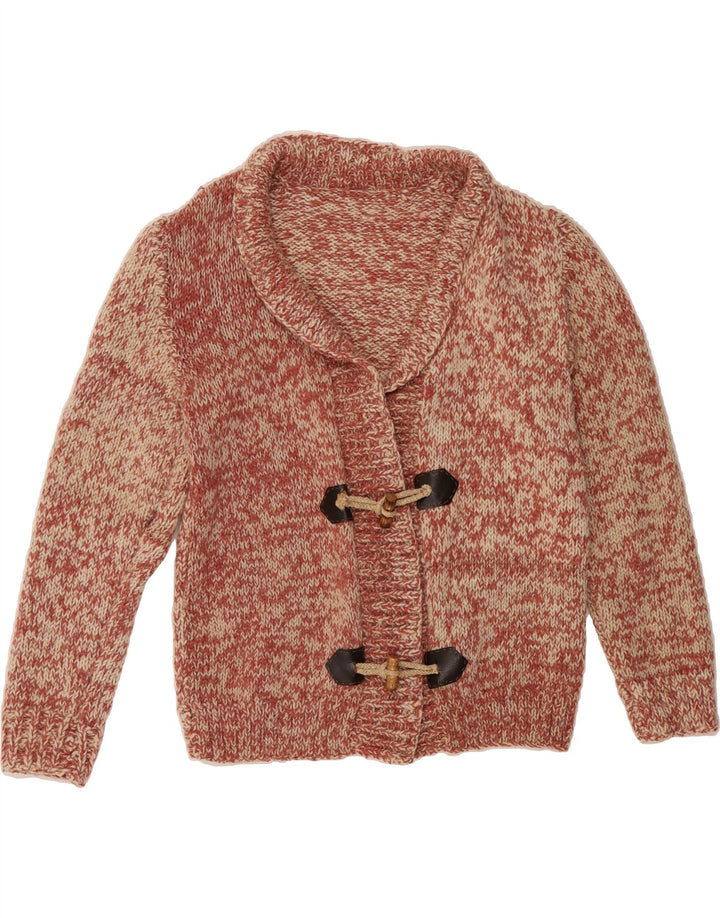 VINTAGE Womens Cardigan Sweater UK 12 Medium Pink Flecked Wool Vintage Vintage and Second-Hand Vintage from Messina Hembry 