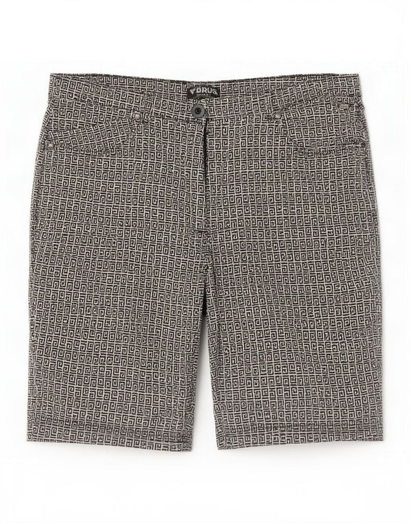 Brugi Γυναικείο Casual Σορτς IT 44 Medium W34 Γκρι Γεωμετρικό