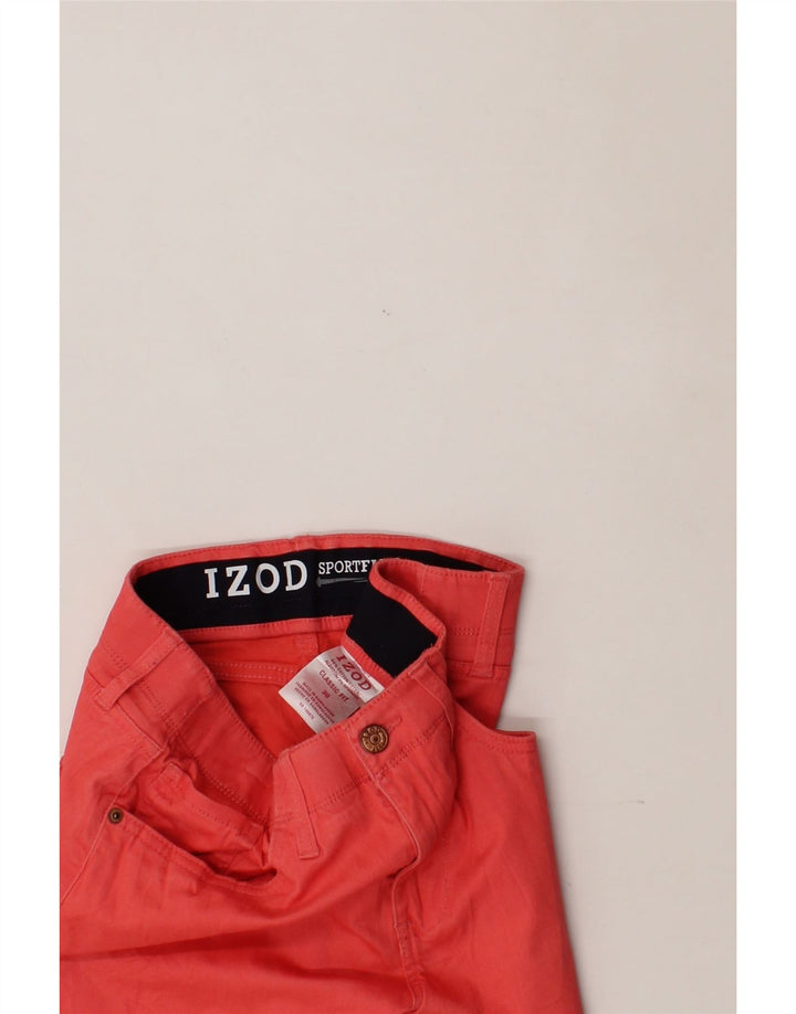 IZOD Mens Classic Fit Casual Shorts W30 Medium Pink Cotton Vintage Izod and Second-Hand Izod from Messina Hembry 