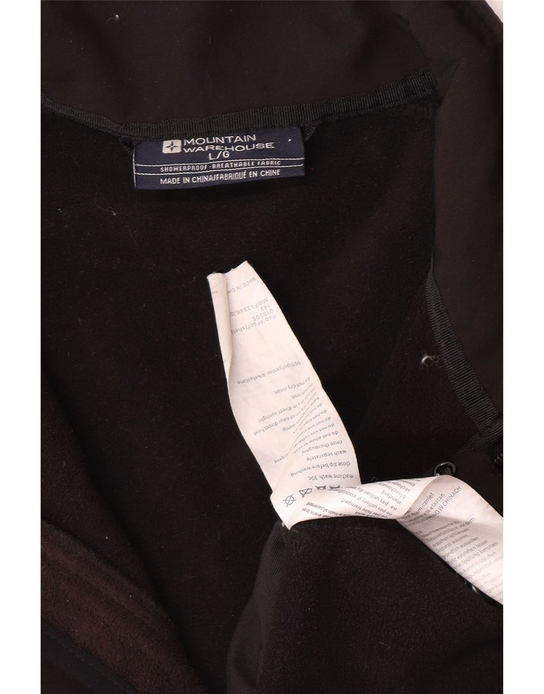 Mountain Warehouse Ανδρικό Ανεμοδράστη Μπουφάν UK 40 Large Black Polyester
