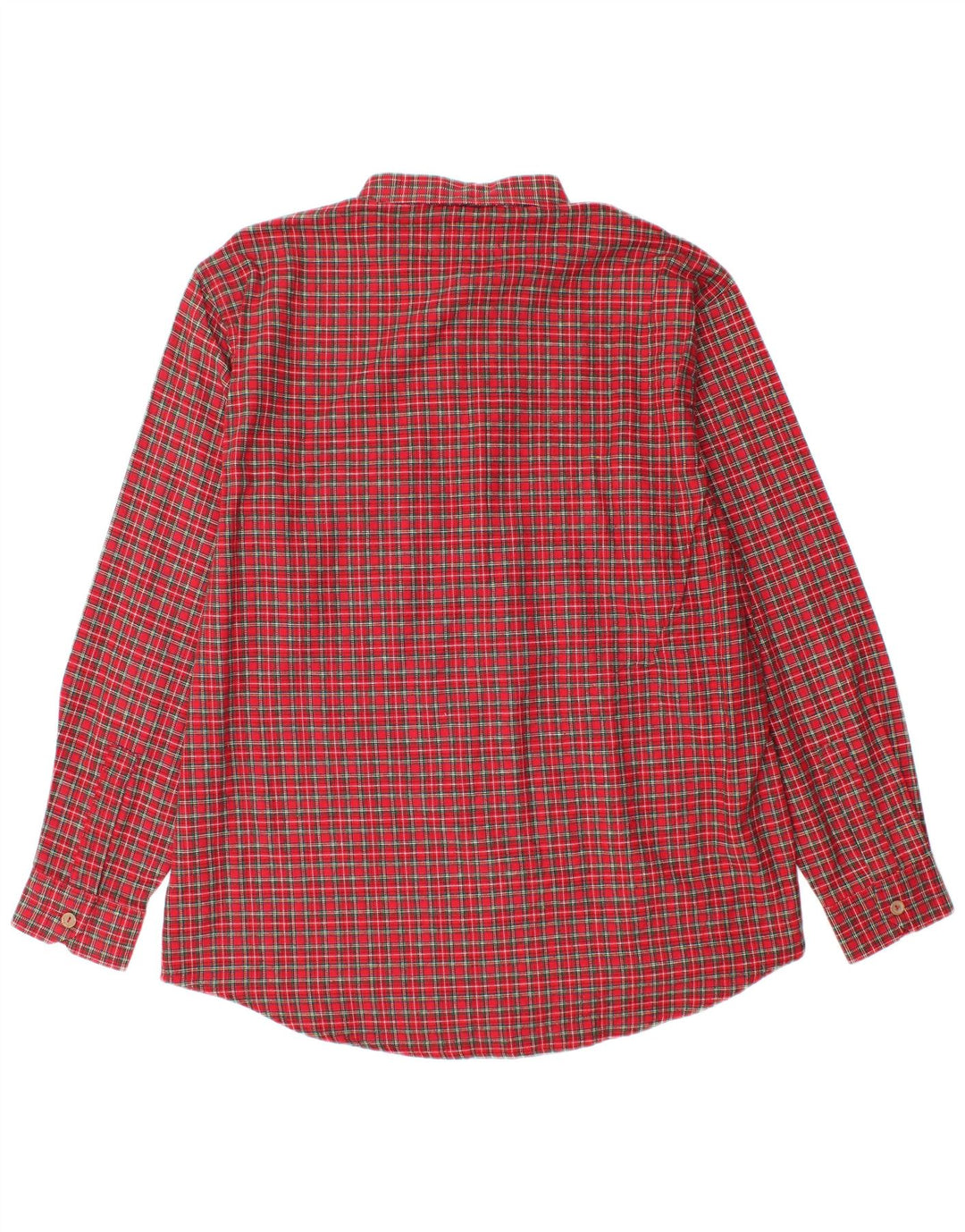 Ανδρικό φανελένιο πουκάμισο Crown Μέγεθος 43 Large Red Check Cotton