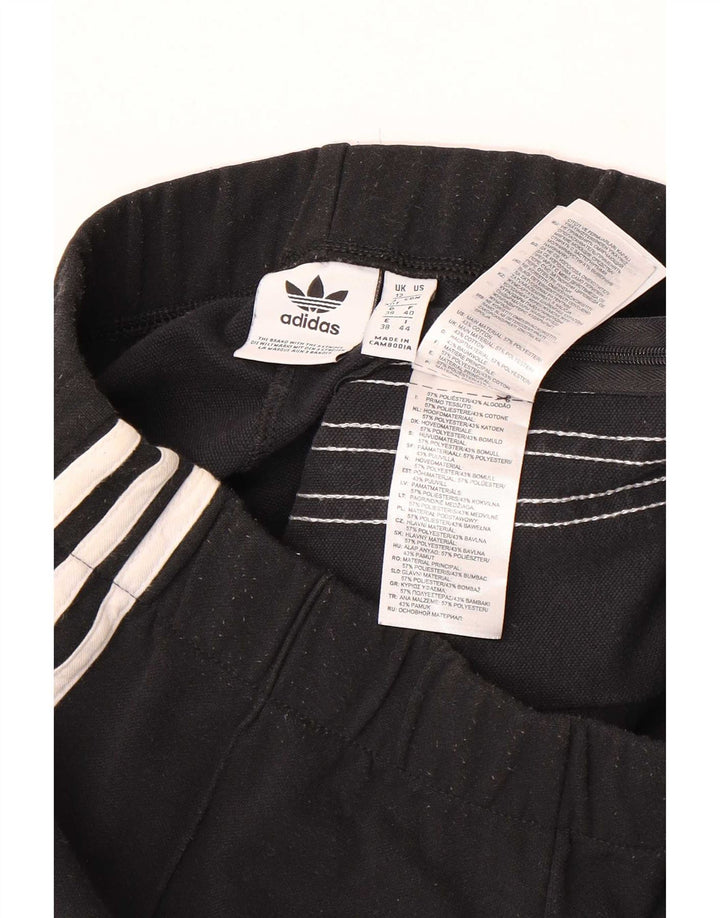 Adidas Γυναικεία φόρμα Flare Παντελόνι UK 12 Medium Μαύρο Πολυεστέρας