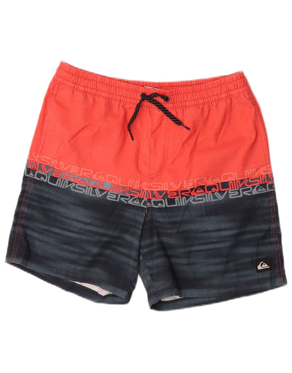 Quiksilver Boys γραφικά σορτς κολύμβησης 15-16 ετών XL κόκκινο χρώμα