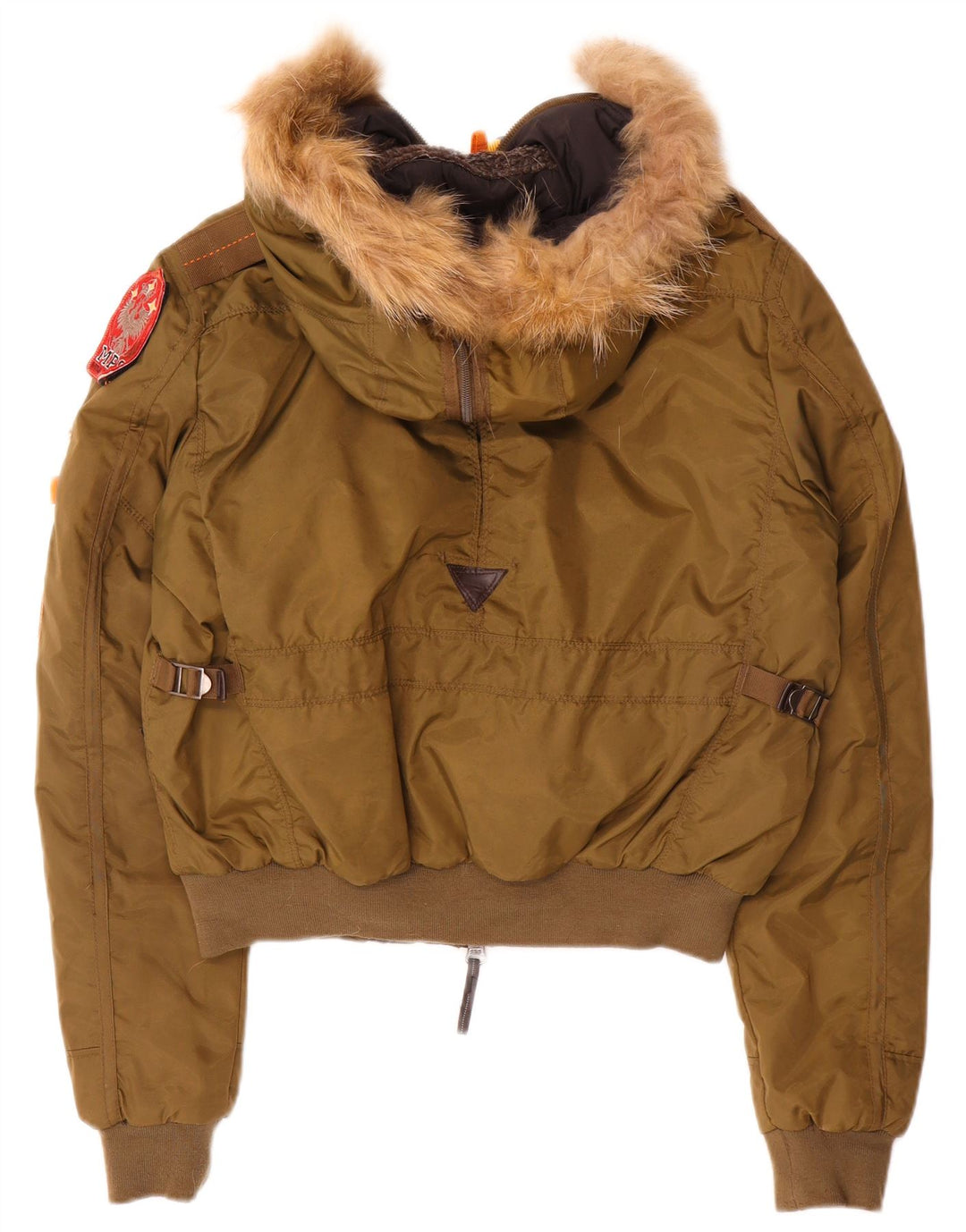 Vintage Γυναικείο Bomber Jacket UK 16 Large Khaki Polyamide