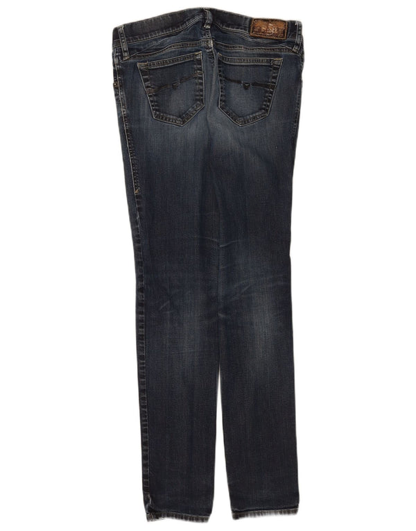 Diesel Womens Gagette Distressed Slim Jeans W28 L32 Navy Blue Cotton