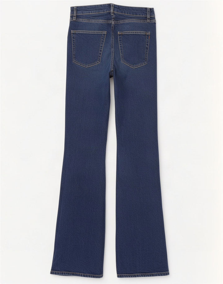 Superdry Γυναικείο τζιν με φλάντζα W28 L32 Navy Blue Cotton