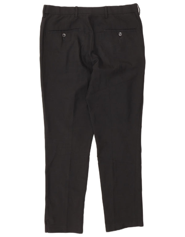 Marks & Spencer Ανδρικό παντελόνι Chino Slim Fit W32 L29 Μαύρο Πολυεστέρας