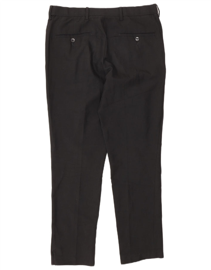 Marks & Spencer Ανδρικό παντελόνι Chino Slim Fit W32 L29 Μαύρο Πολυεστέρας