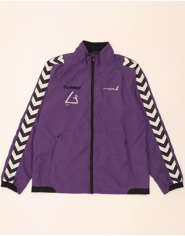 Ανδρική φόρμα Hummel Graphic Top Jacket Large Purple Colorblock Polyester