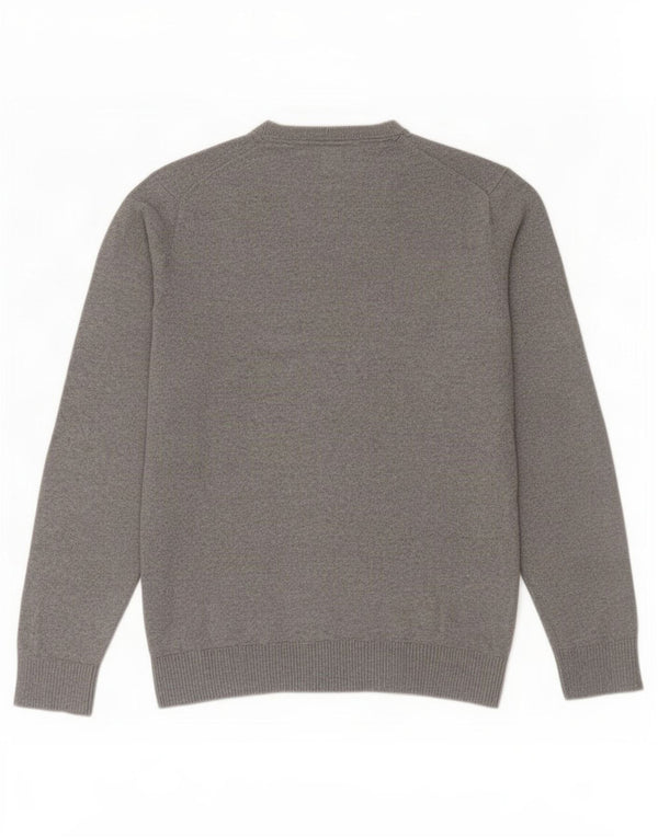 Tommy Hilfiger Mens Crew Neck Jumper Sweater Small Grey Cotton
