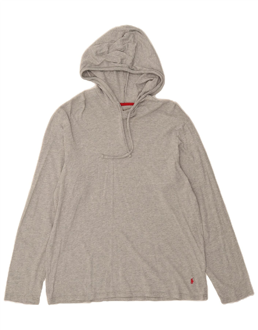 POLO RALPH LAUREN Mens Hooded Top Long Sleeve Medium Grey Vintage Polo Ralph Lauren and Second-Hand Polo Ralph Lauren from Messina Hembry 