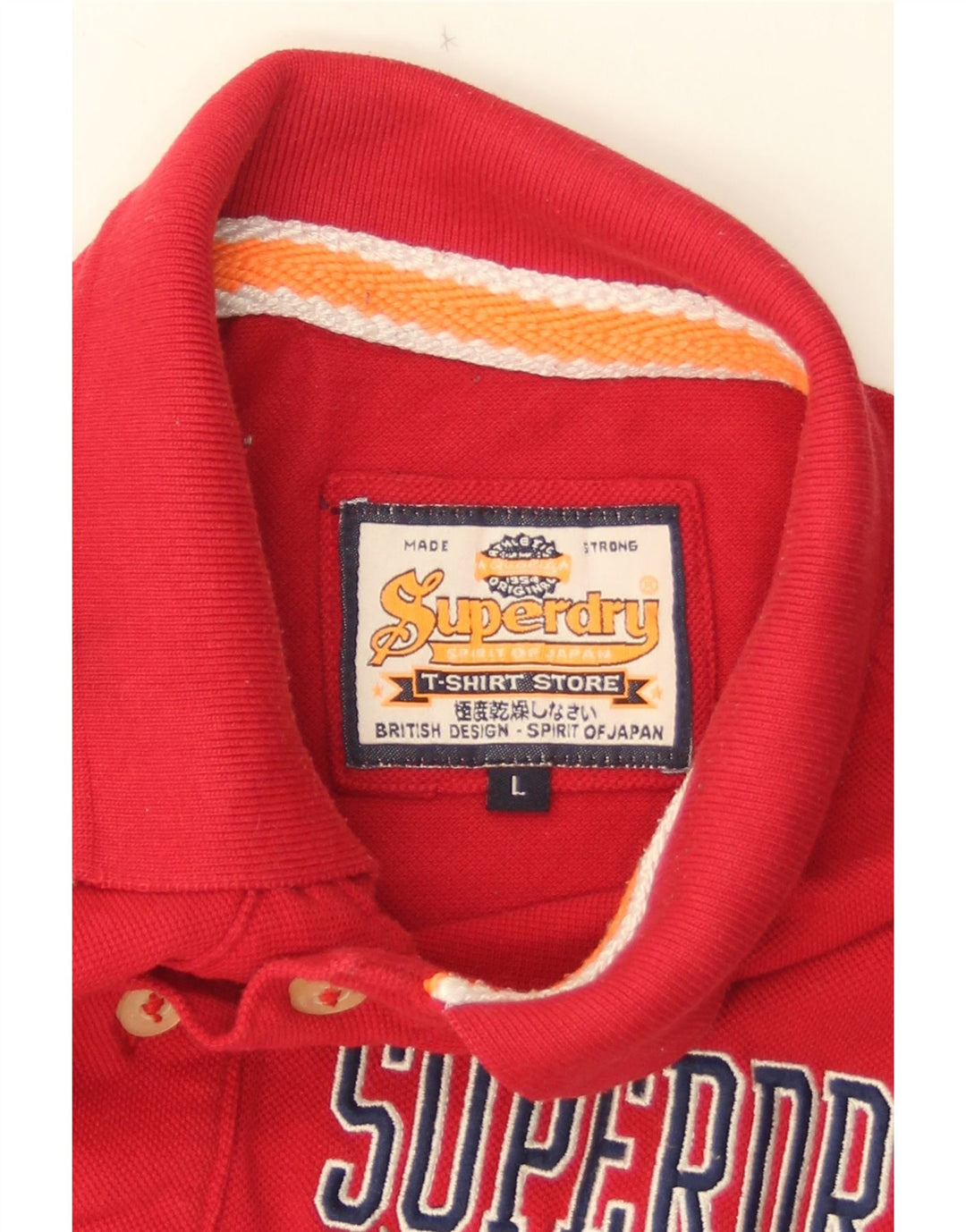 Ανδρικό πουκάμισο γραφικό πόλο Superdry μεγάλο κόκκινο
