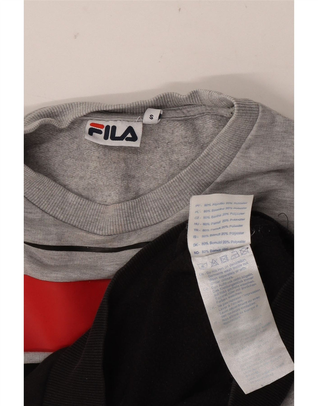 Γυναικείο γραφικό φούτερ Fila Jumper UK 10 Small Grey Colourblock