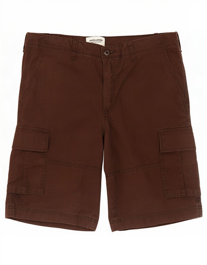 Jack & Jones Ανδρικό σορτς Cargo μεγάλο W34 Καφέ βαμβακερό