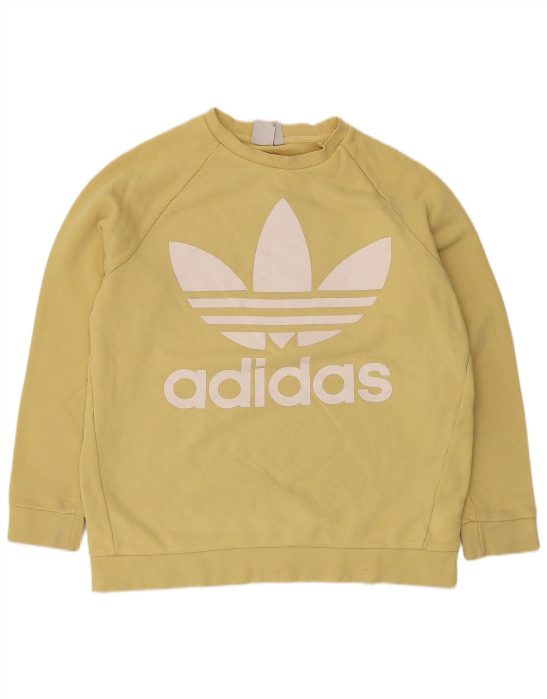 Ανδρικό γραφικό υπερμεγέθη φούτερ Adidas UK 12 μεσαίο κίτρινο βαμβακερό