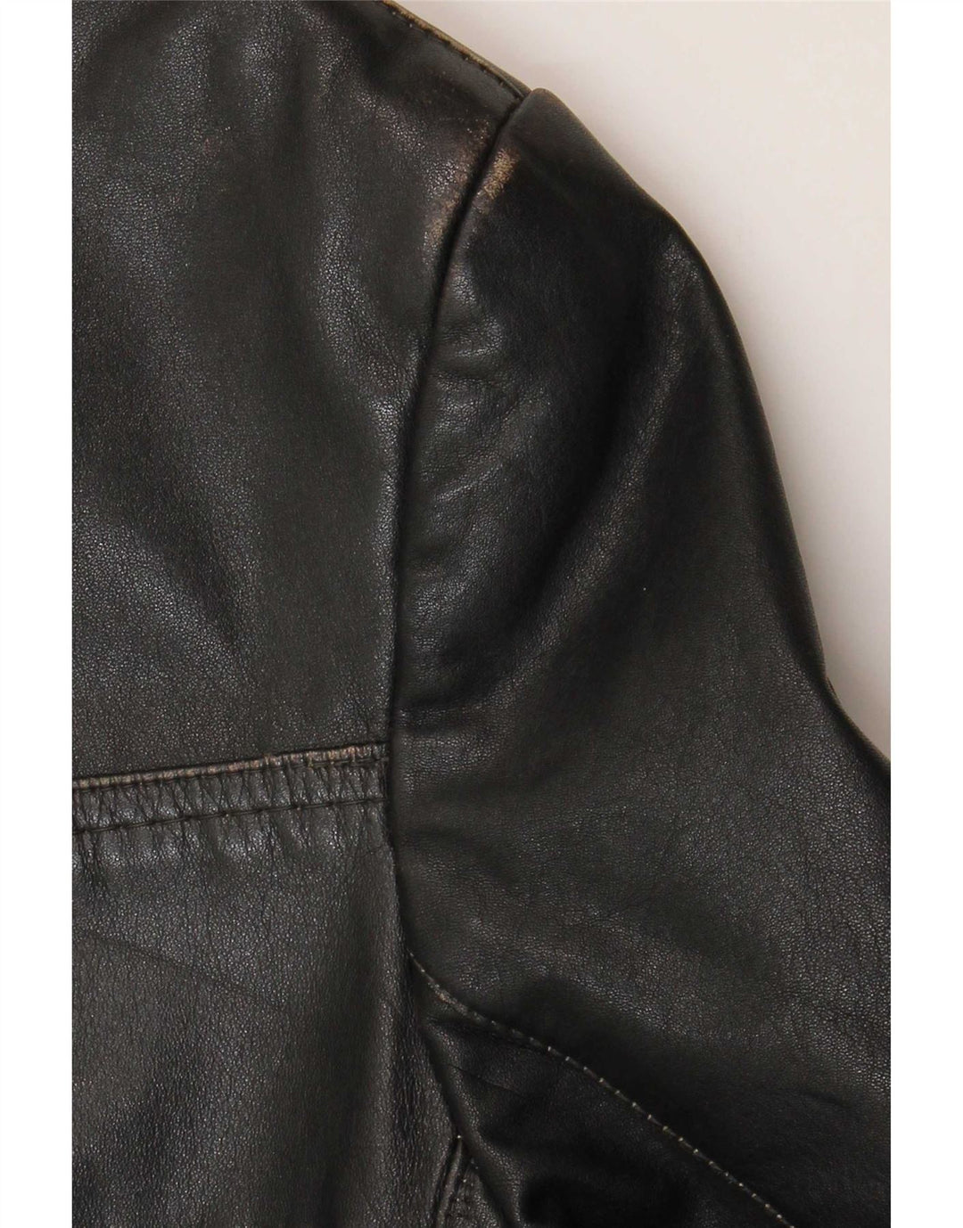Vintage Ανδρικό Δερμάτινο Μπουφάν UK 38 Medium Black Leather