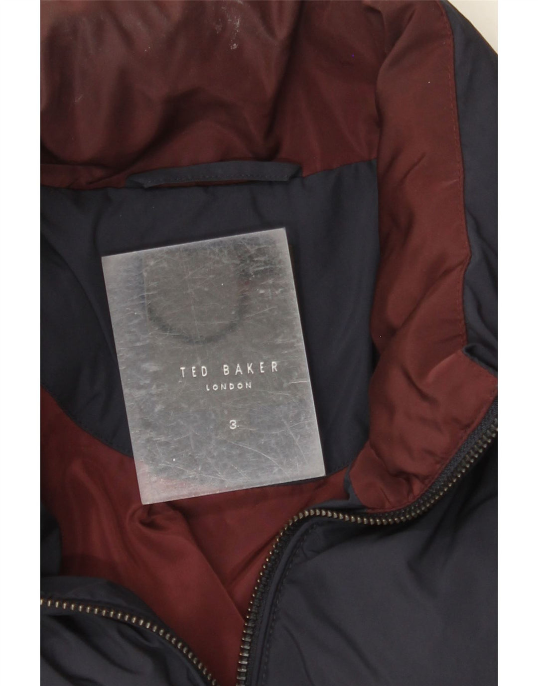 TED BAKER Ανδρικό μπουφάν με επένδυση Μέγεθος 3 Medium Navy Blue