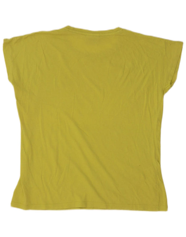 Γυναικείο T-shirt AUSTRALIAN L'ALPINA Top UK 16 Large Yellow