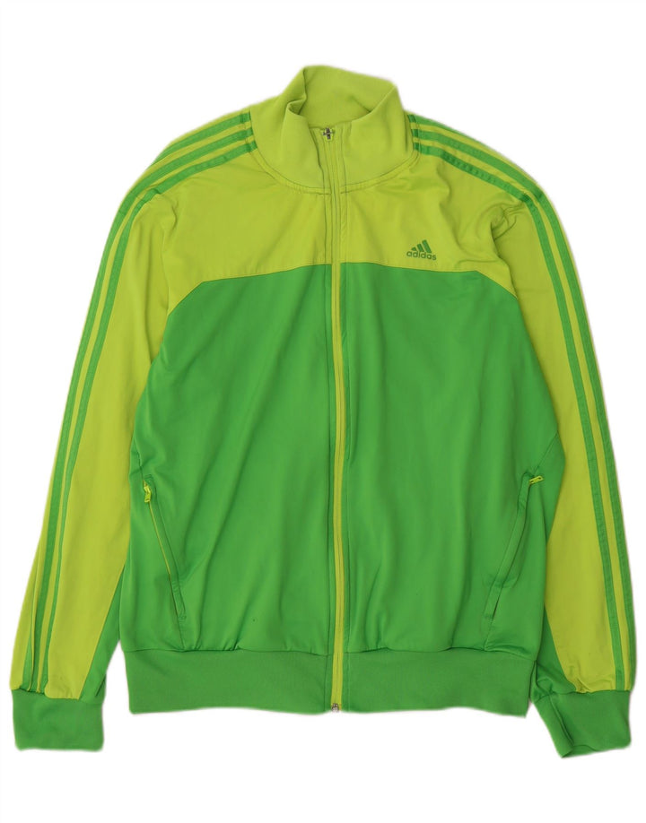 Ανδρική φόρμα Adidas Climalite Top Jacket Large Green Colourblock