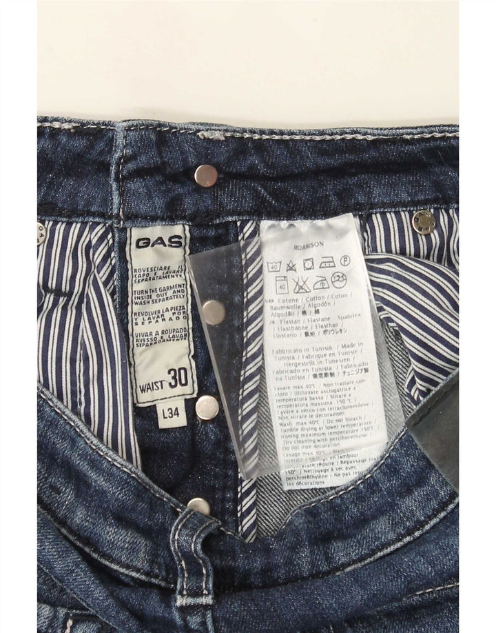 Gas Γυναικείο Slim Jeans W30 L34 Μπλε Βαμβακερό