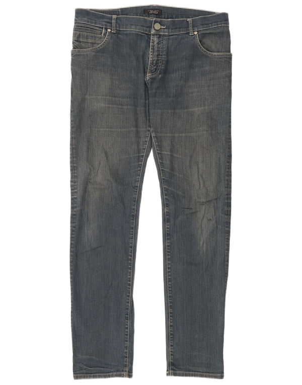 Zara Ανδρικό Slim Jeans EU 46 XL W36 L32 Μπλε βαμβακερό