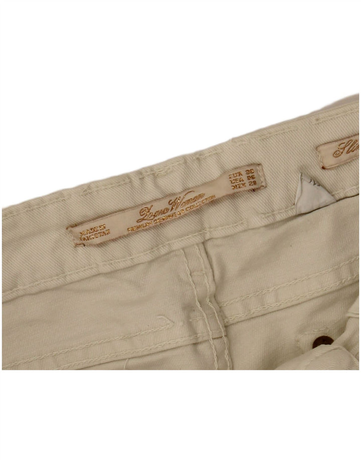 Zara Γυναικείο Slim Casual Παντελόνι EU 38 Small W28 L26 Off White