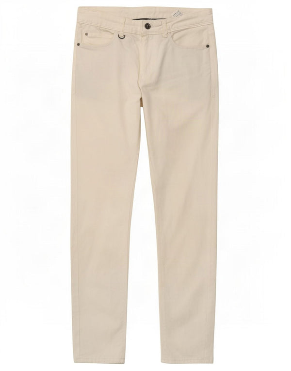 Zara Ανδρικό Slim Jeans EU 36 XS W29 L30 Λευκό βαμβακερό
