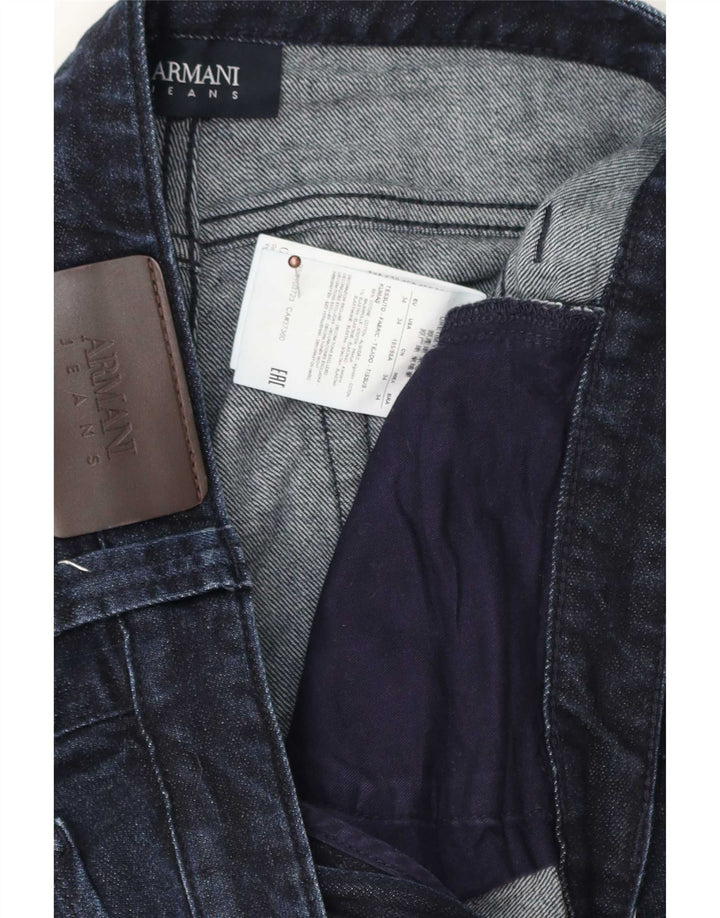 Armani Ανδρικό ίσιο τζιν W34 L29 Navy Blue Cotton