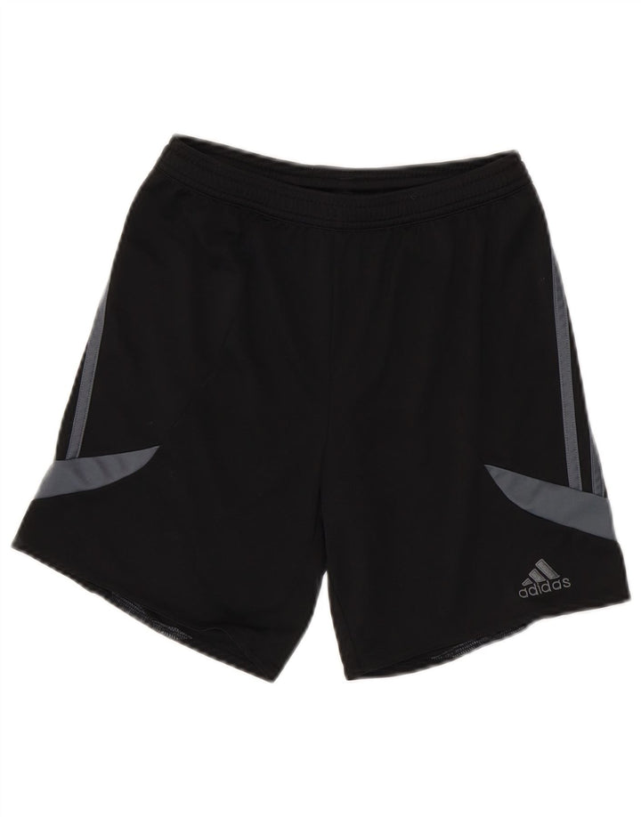 Αθλητικά σορτς ADIDAS για αγόρια Climalite 11-12 ετών, μεγάλο μαύρο χρώμα