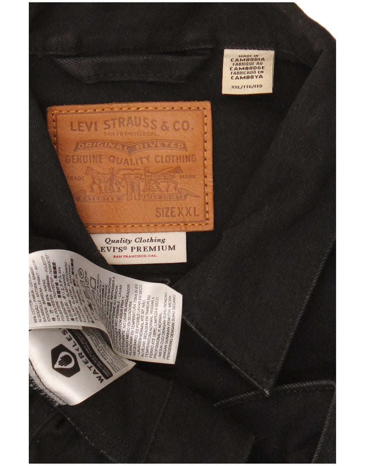 Ανδρικό τζιν μπουφάν Levi's UK 44 2XL Μαύρο βαμβακερό